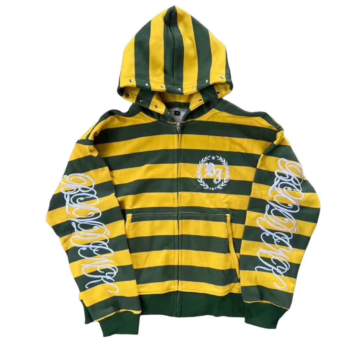 Loud stripes, bold branding, and a fit that sits just right. This is pure nostalgia and max attitude. Go ahead, steal the spotlight.